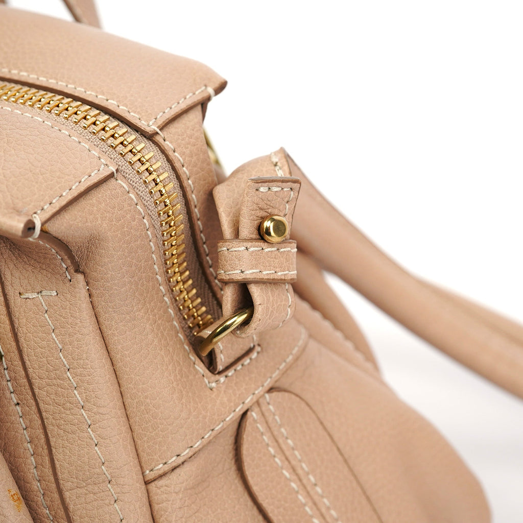 Beige Leather Paraty 2-Way Shoulder Bag