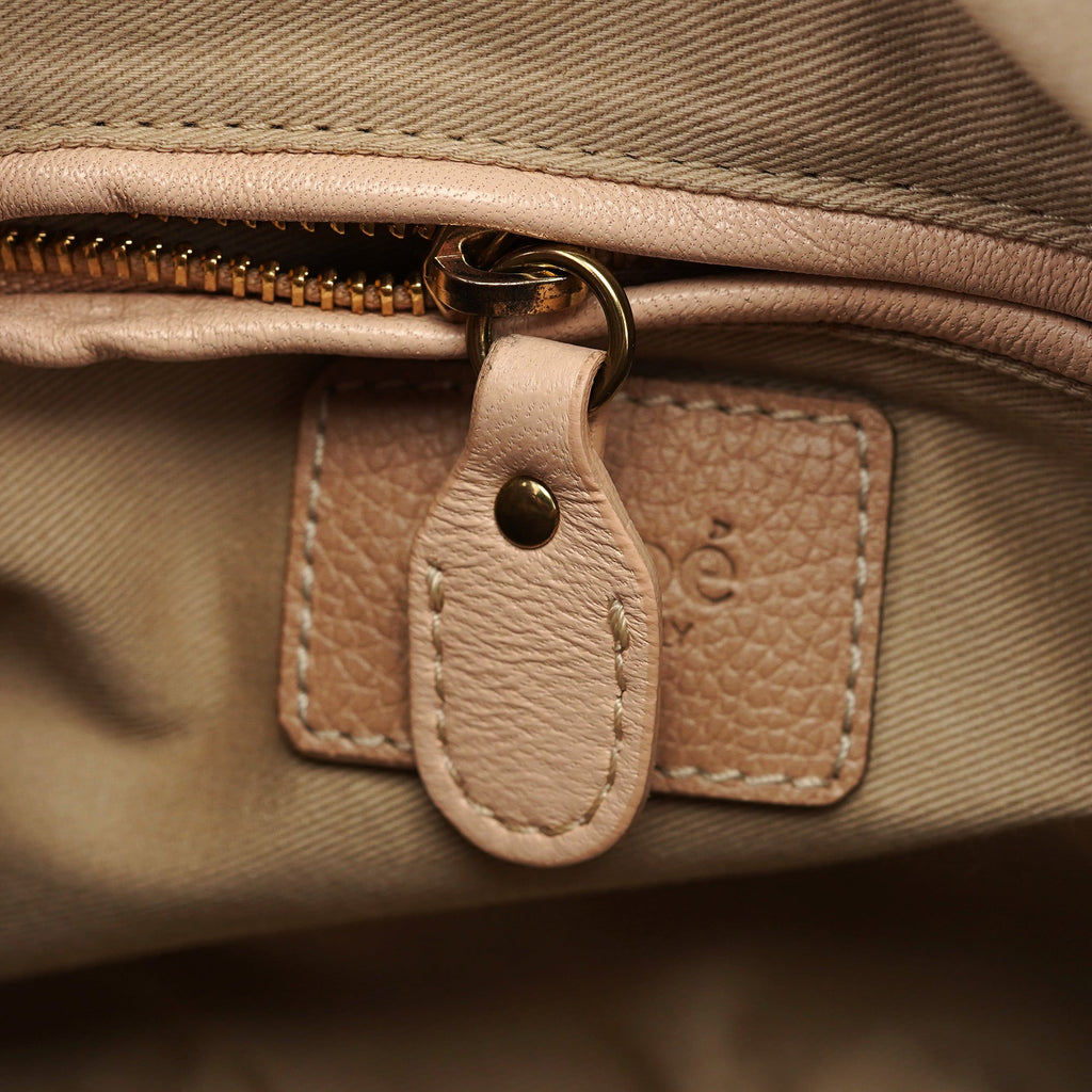 Beige Leather Paraty 2-Way Shoulder Bag