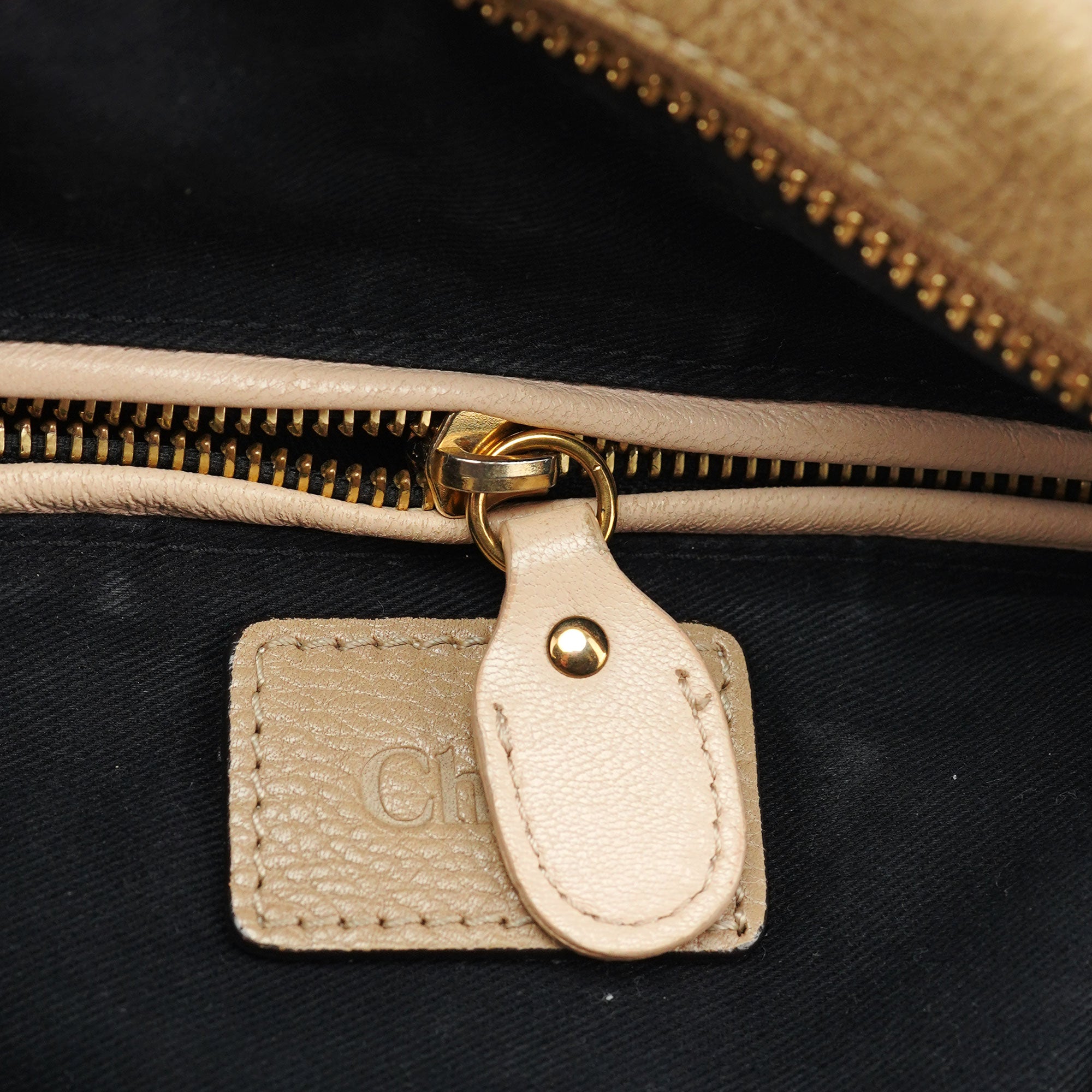 Beige Leather Paraty 2-Way Shoulder Bag