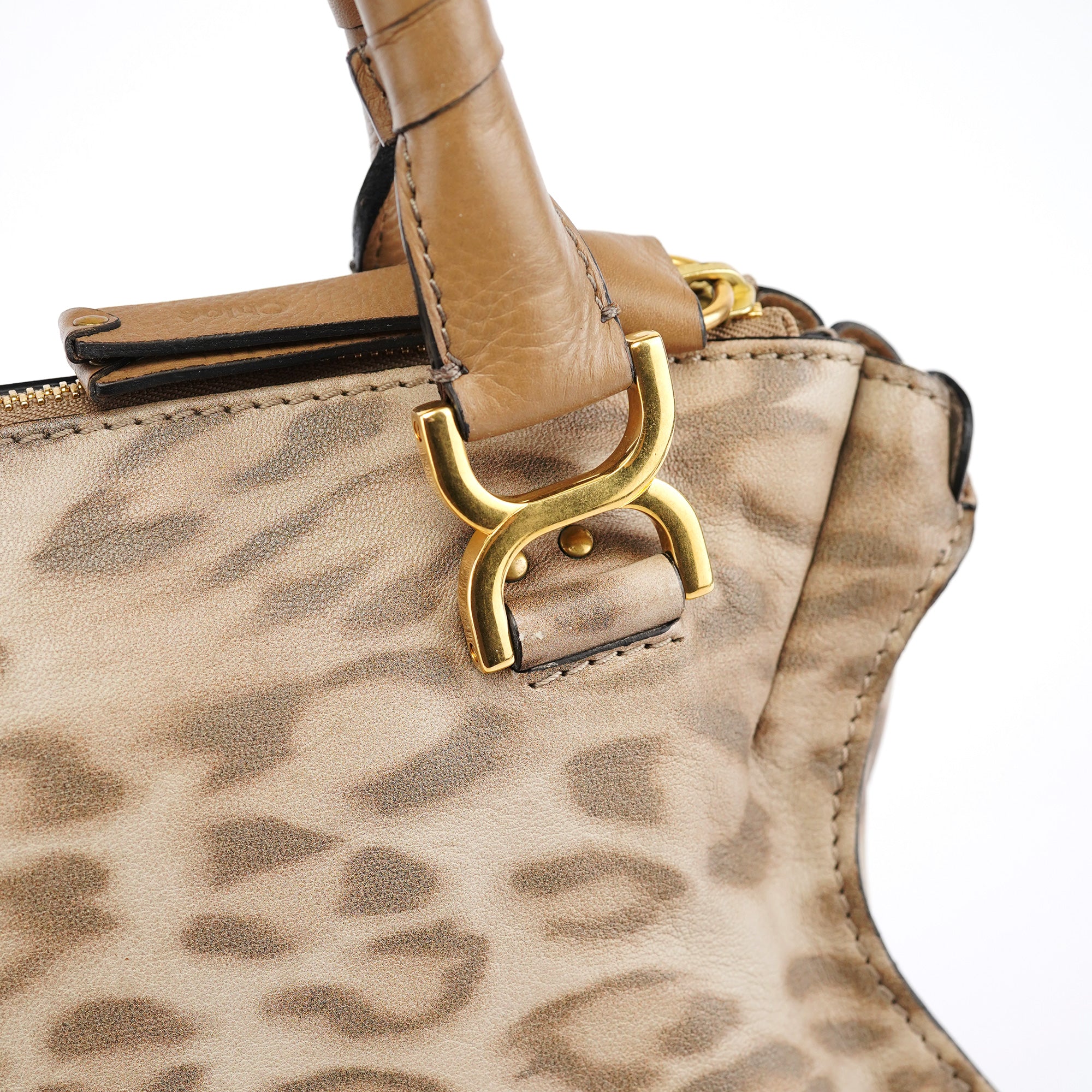 Beige Leopard Marcie Shoulder Bag 1/150