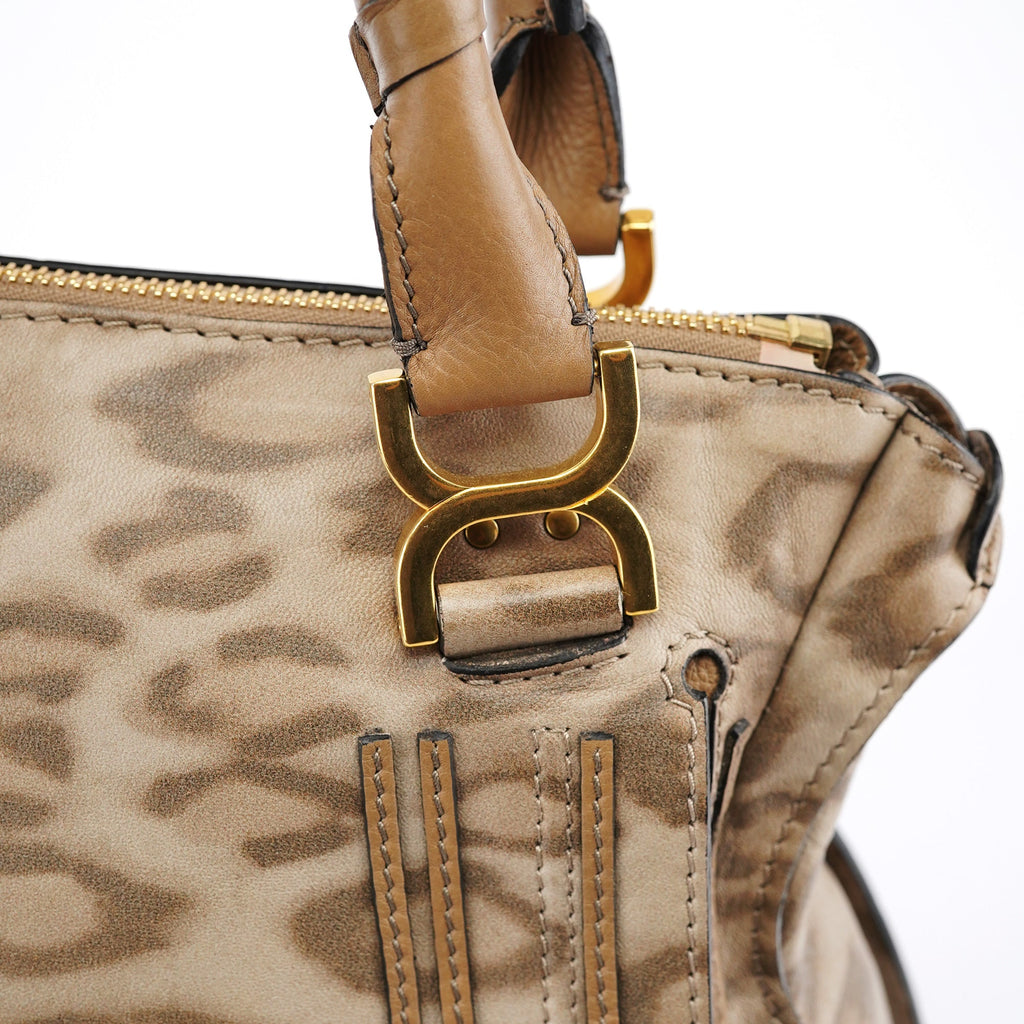 Beige Leopard Marcie Shoulder Bag 1/150