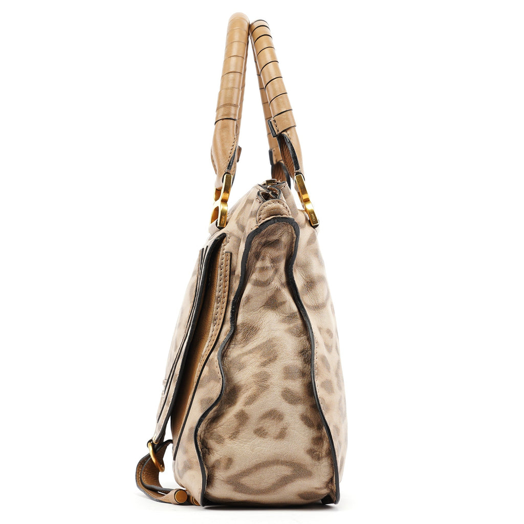 Beige Leopard Marcie Shoulder Bag 1/150