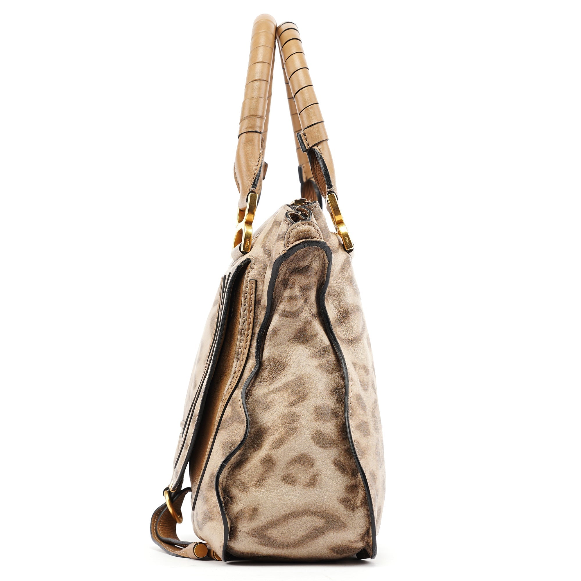 Beige Leopard Marcie Shoulder Bag 1/150