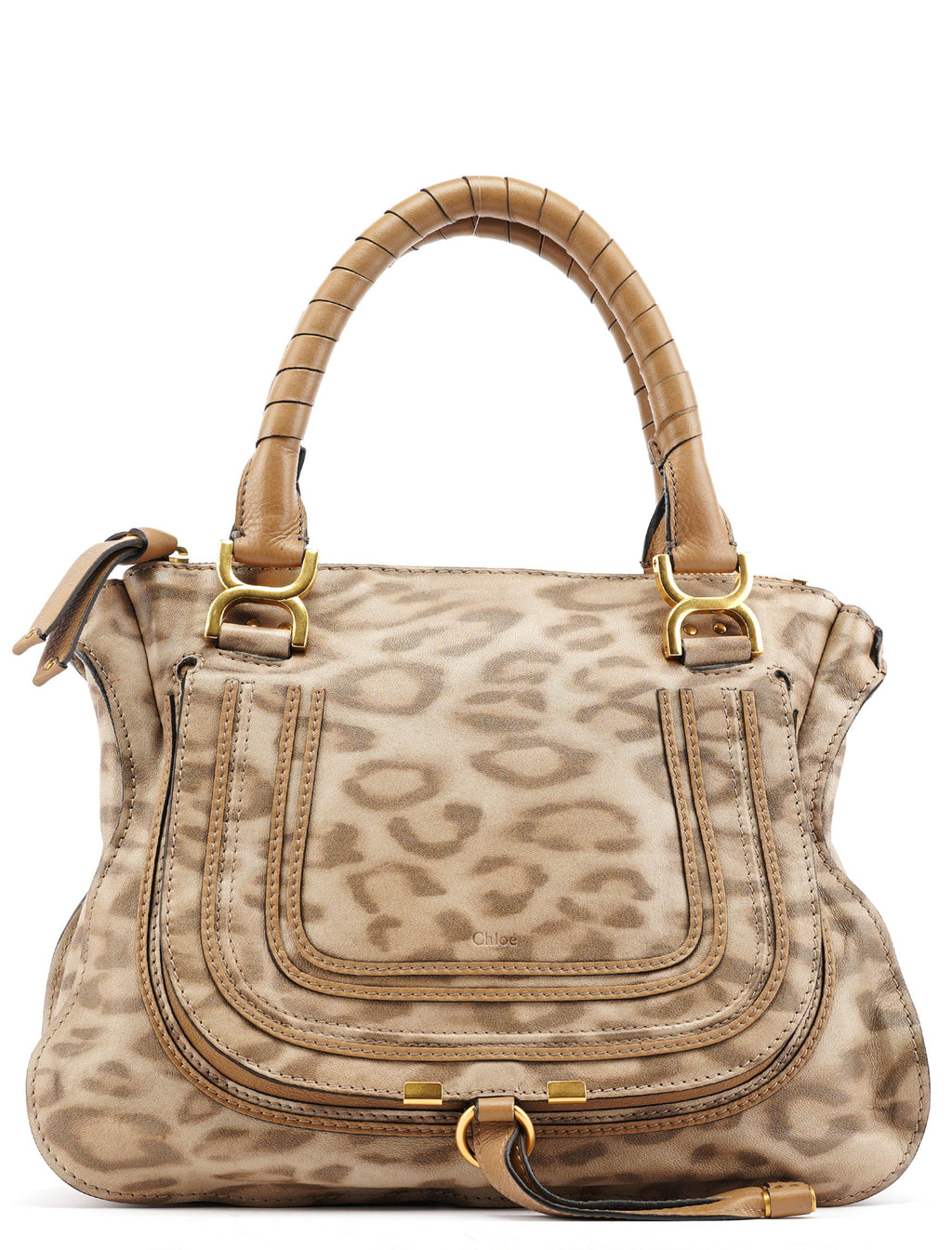 Beige Leopard Marcie Shoulder Bag 1/150