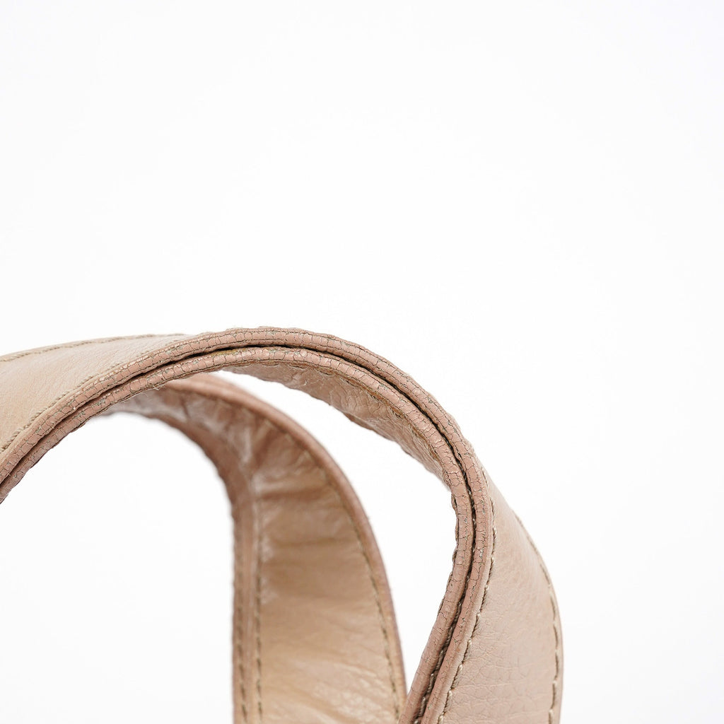 Beige Perforated Leather Kerala Bag