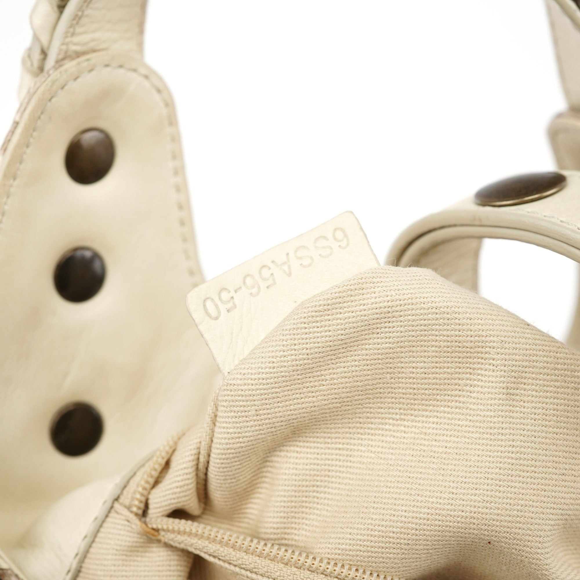 Beige Small Python Silverado Bag