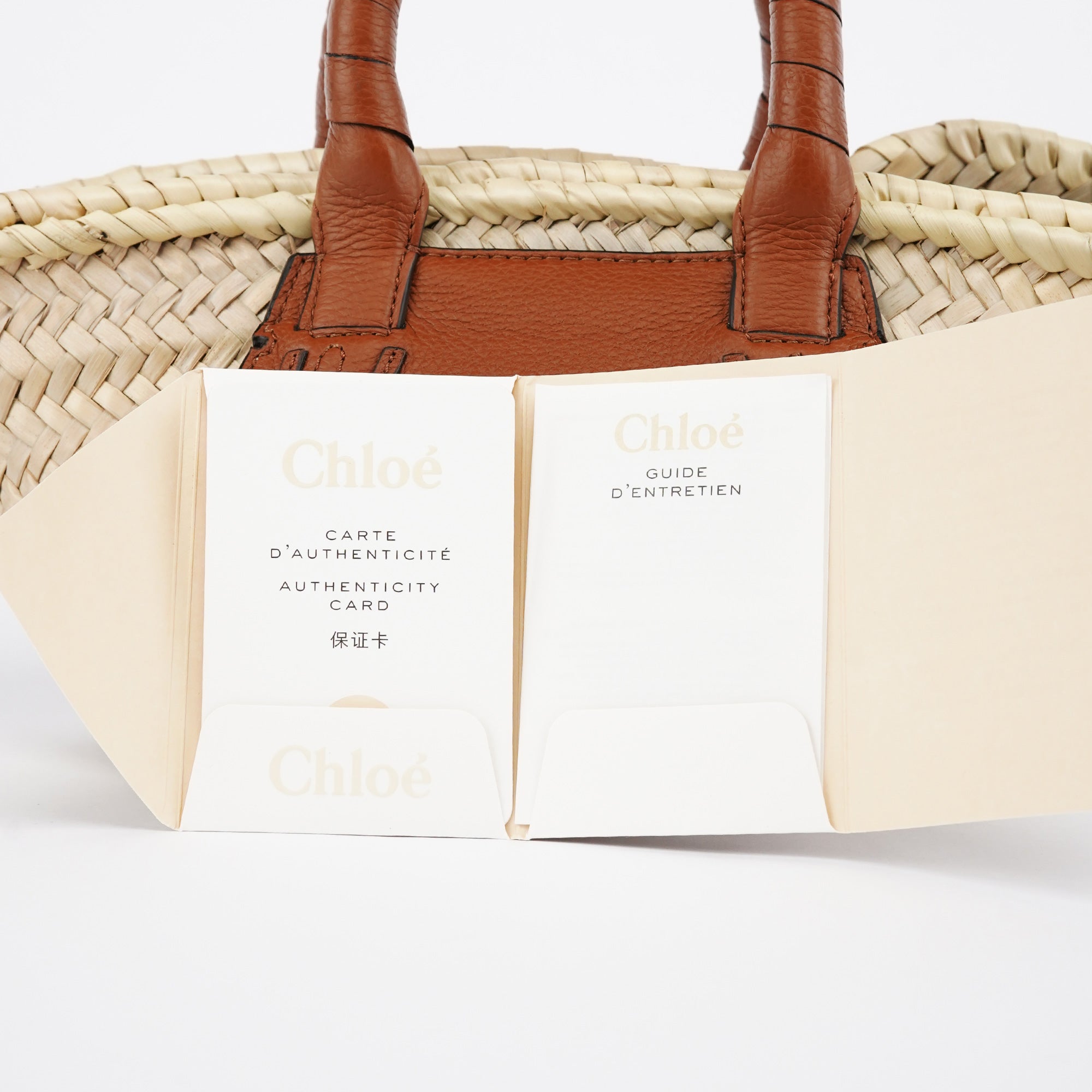 Beige Woven Raffia Marcie Basket Bag
