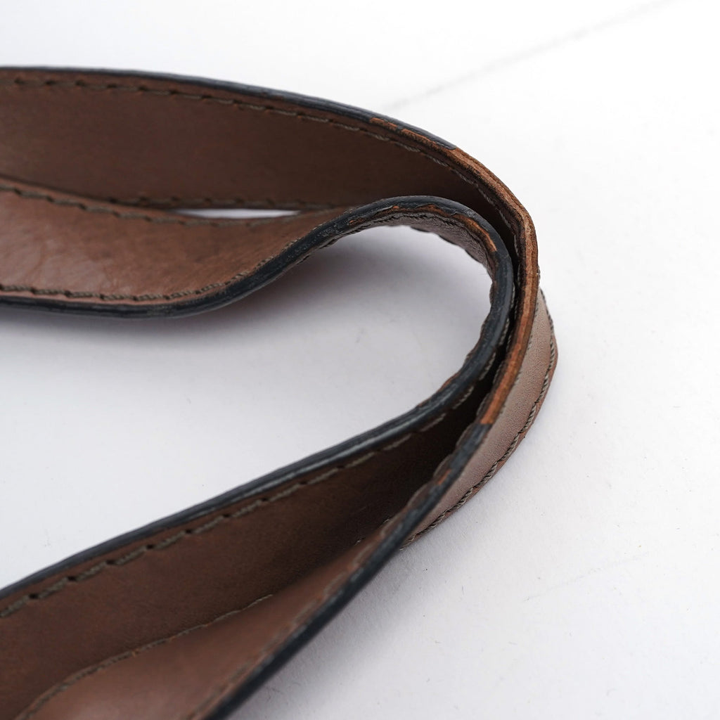 Black Beige Leather Kerala Tote Bag