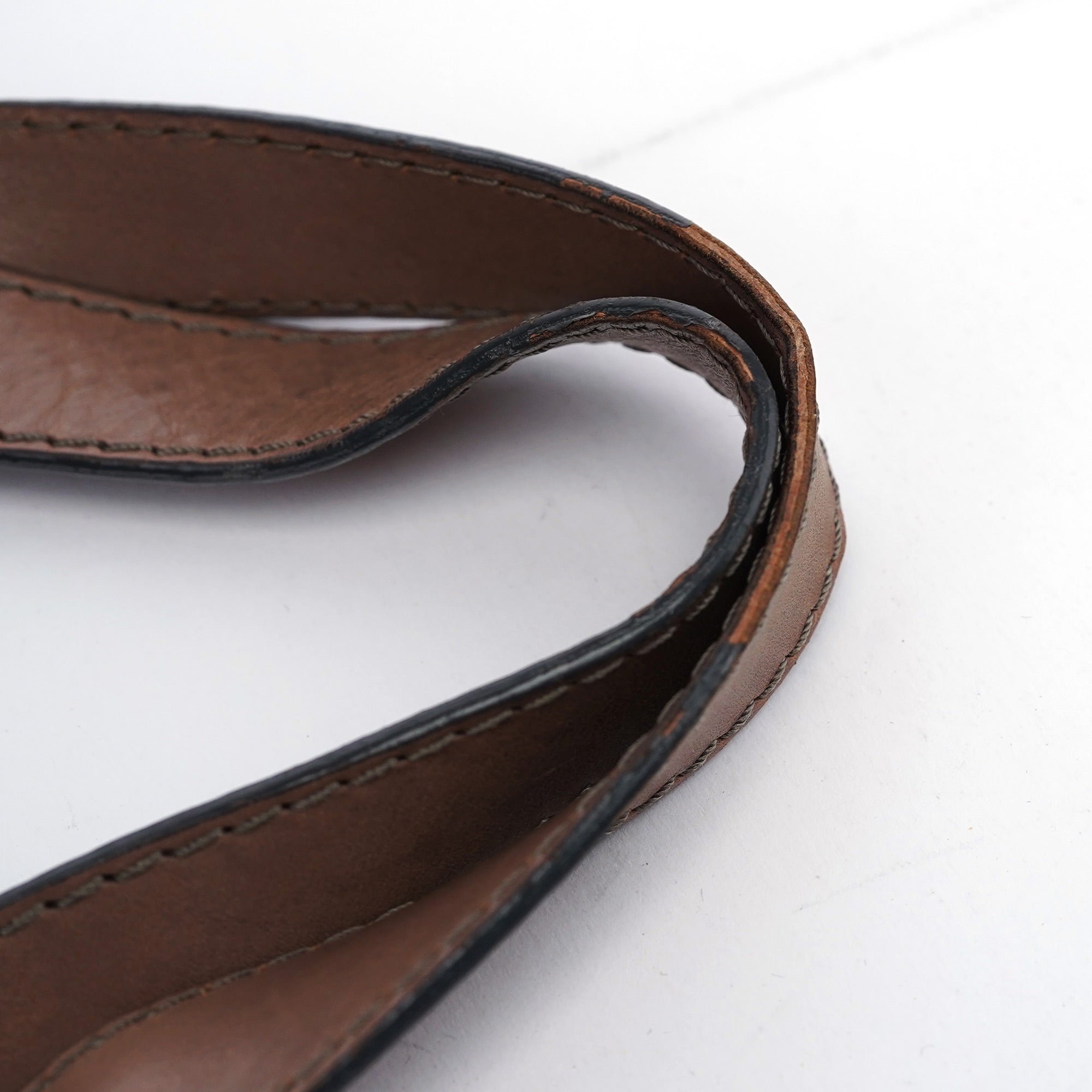 Black Beige Leather Kerala Tote Bag