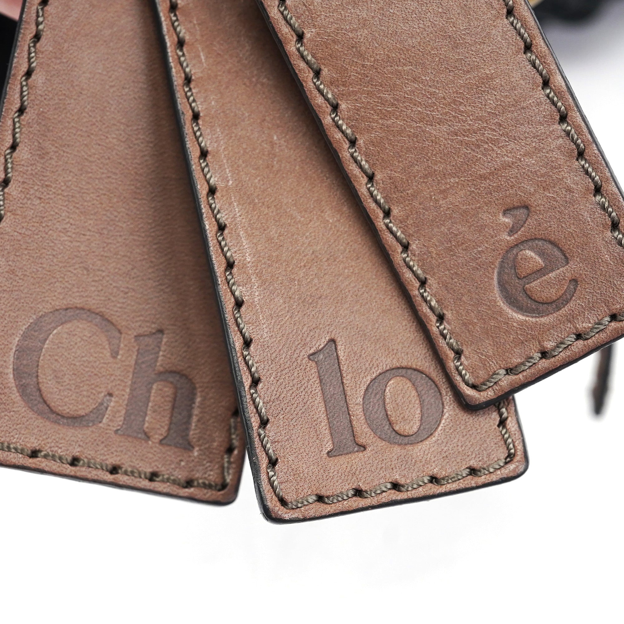 Black Beige Leather Kerala Tote Bag