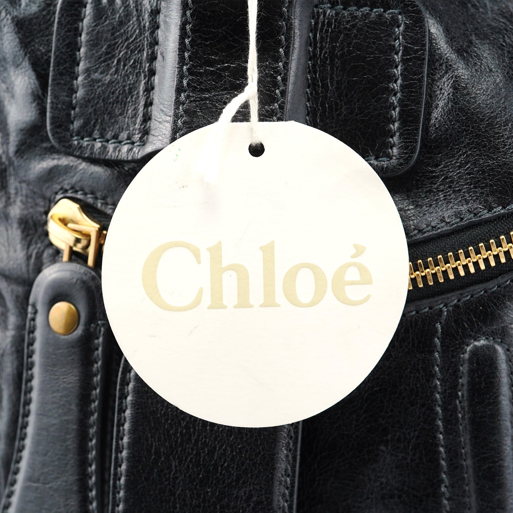 Black Calfskin Bay 2-Way Bag