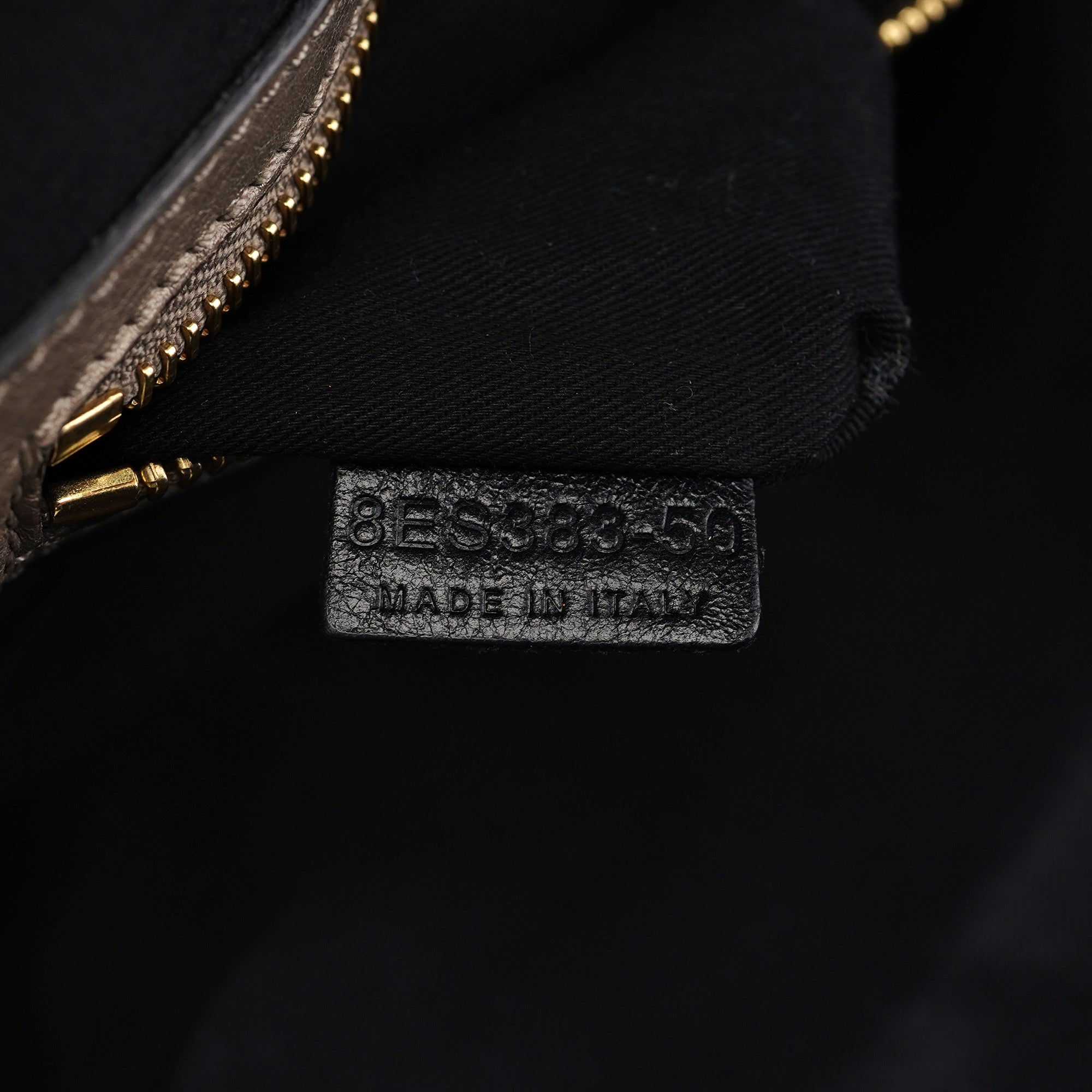 Black Calfskin Bay Tote Bag