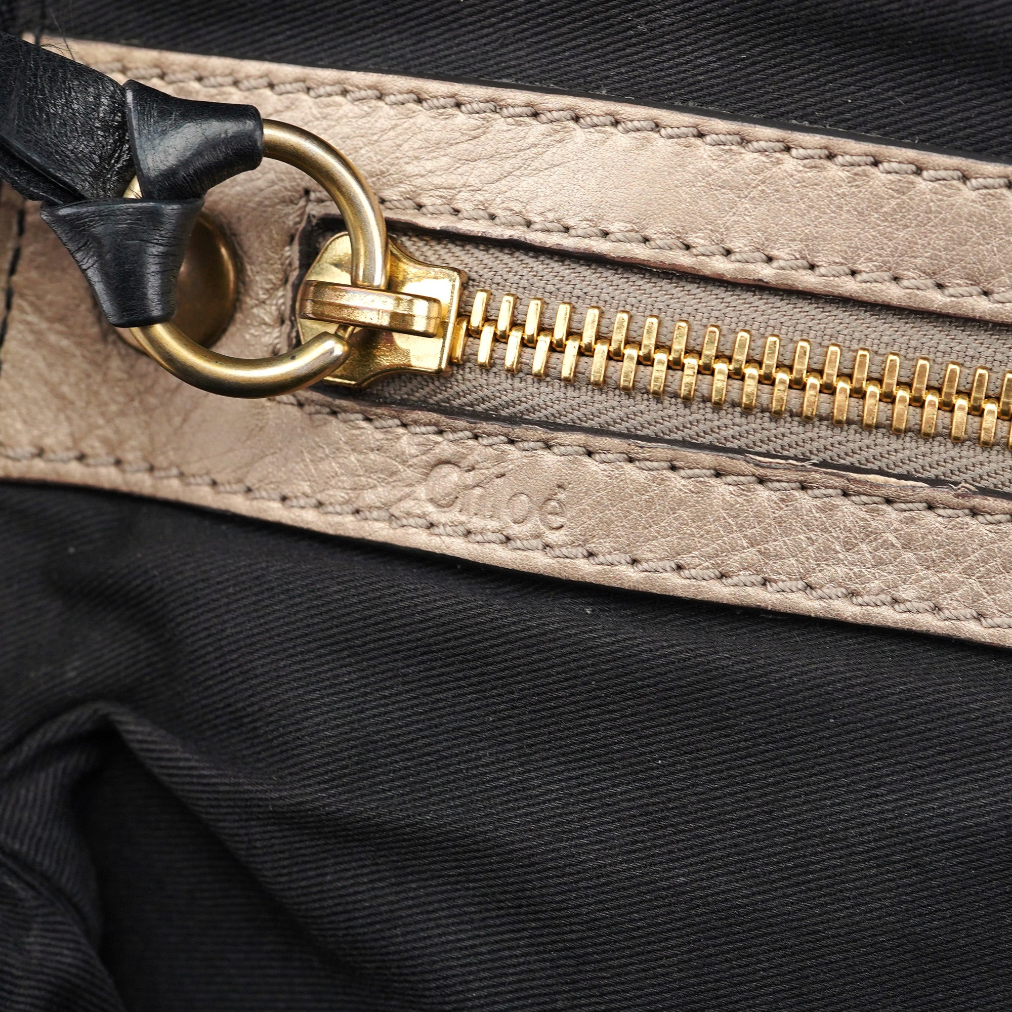 Black Calfskin Bay Tote Bag