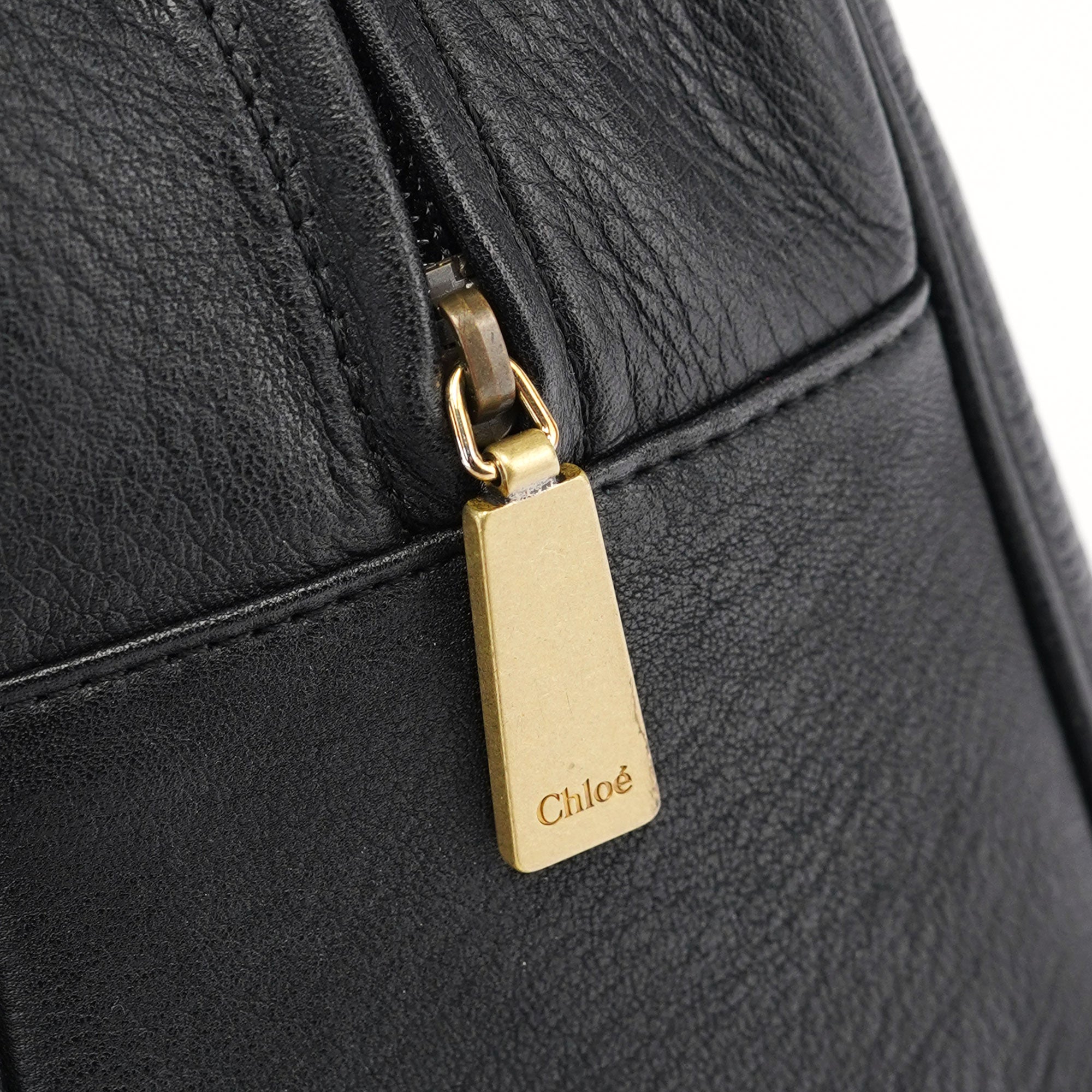 Black Calfskin Boston Bowling Bag