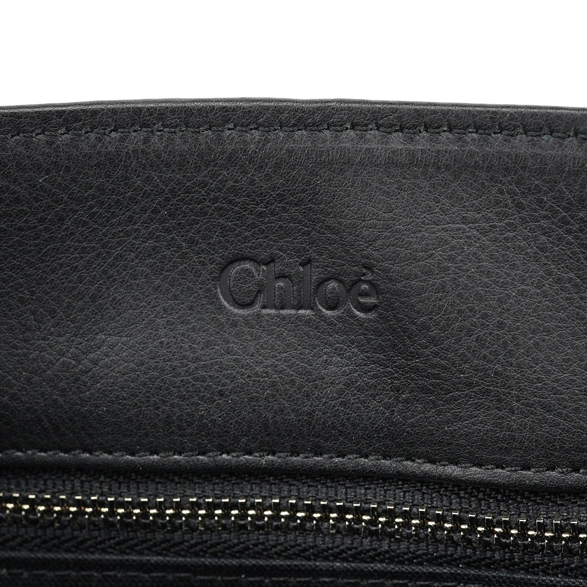 Black Calfskin Drawstring Tote Bag