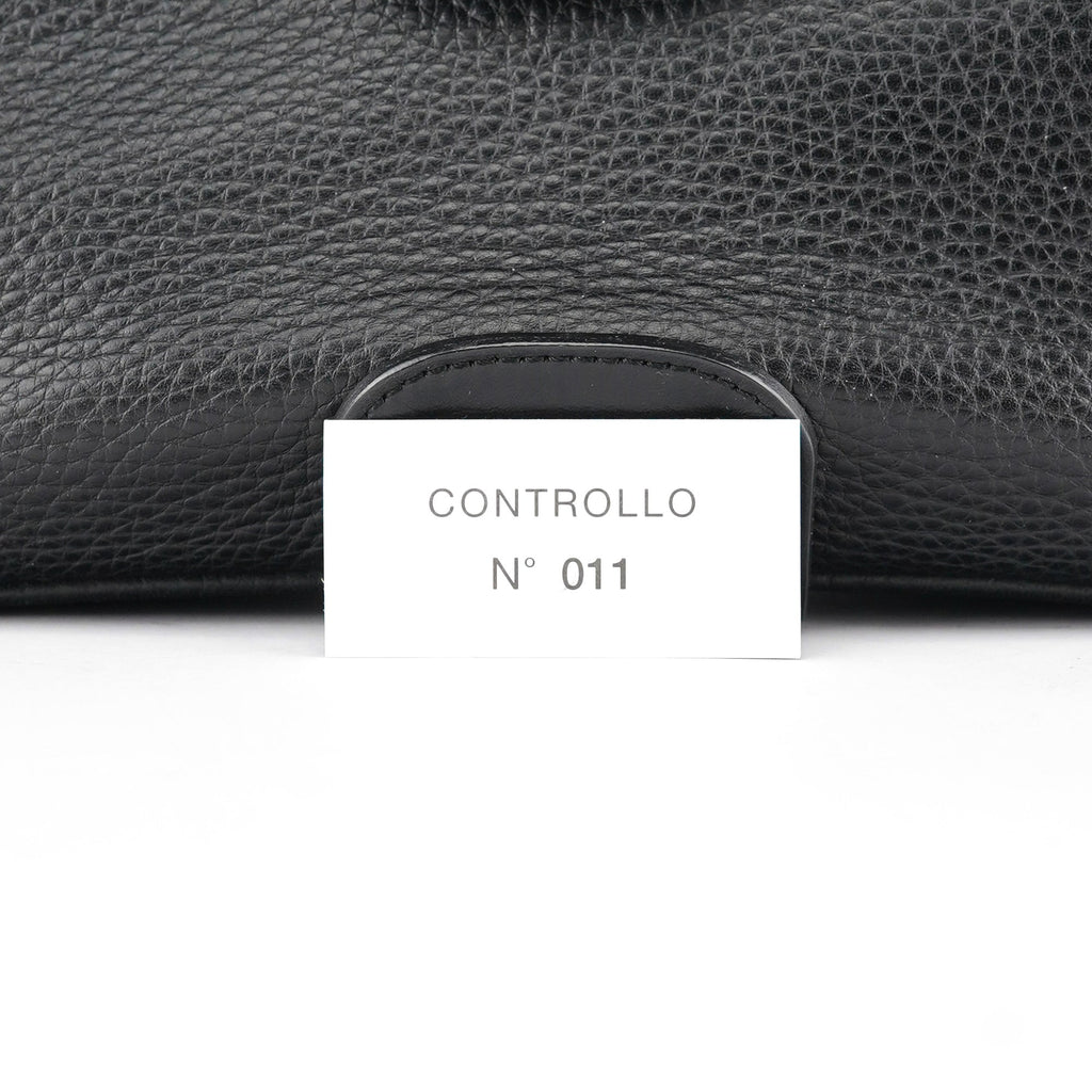 Black Calfskin Hobo Shoulder Bag