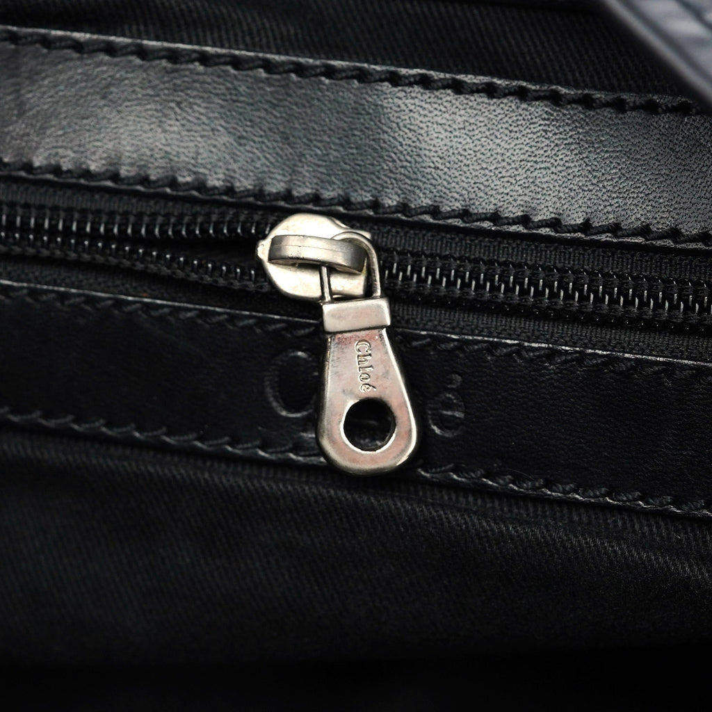 Black Calfskin Kerala Shoulder Bag