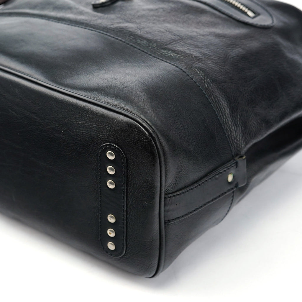 Black Calfskin Kerala Shoulder Bag