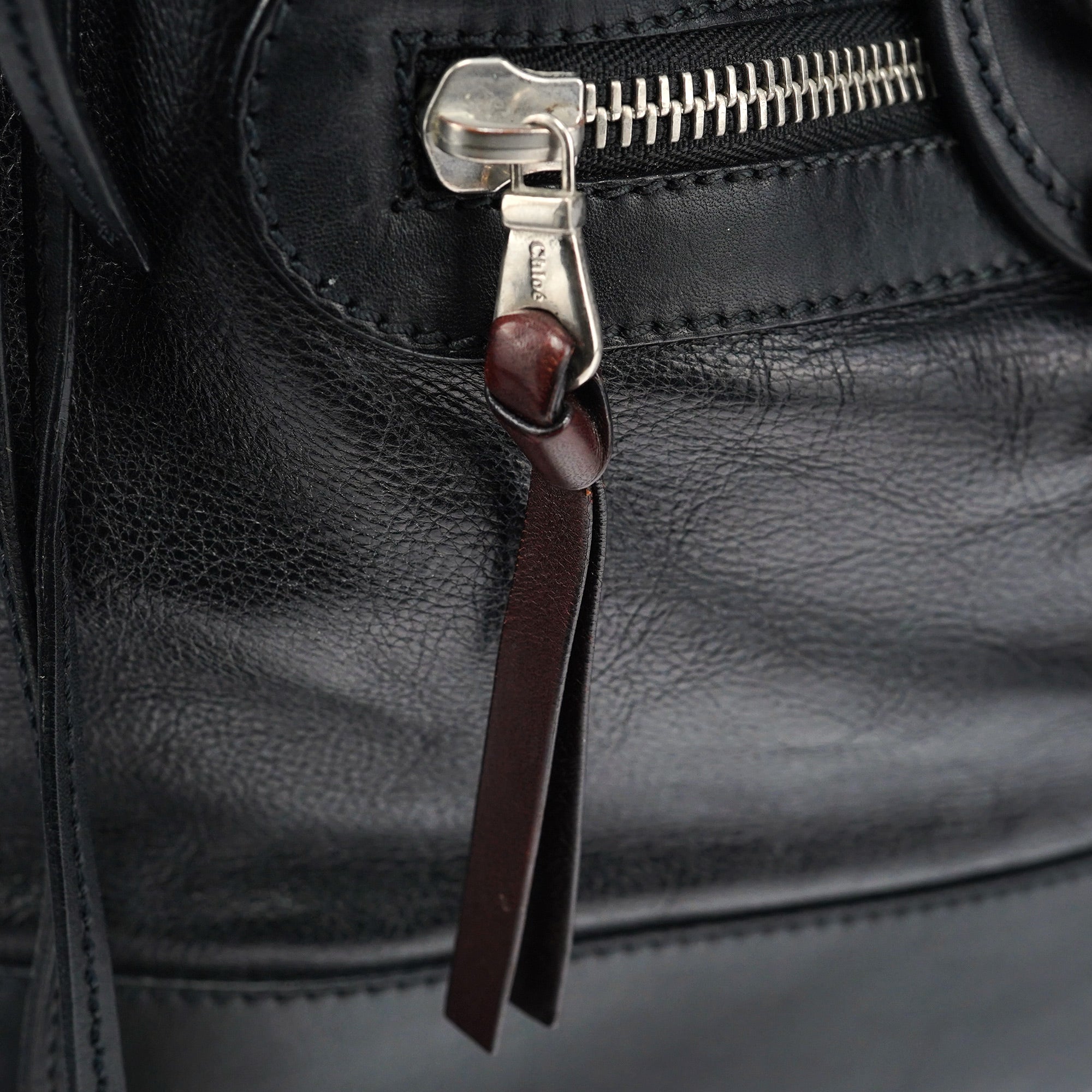 Black Calfskin Kerala Shoulder Bag