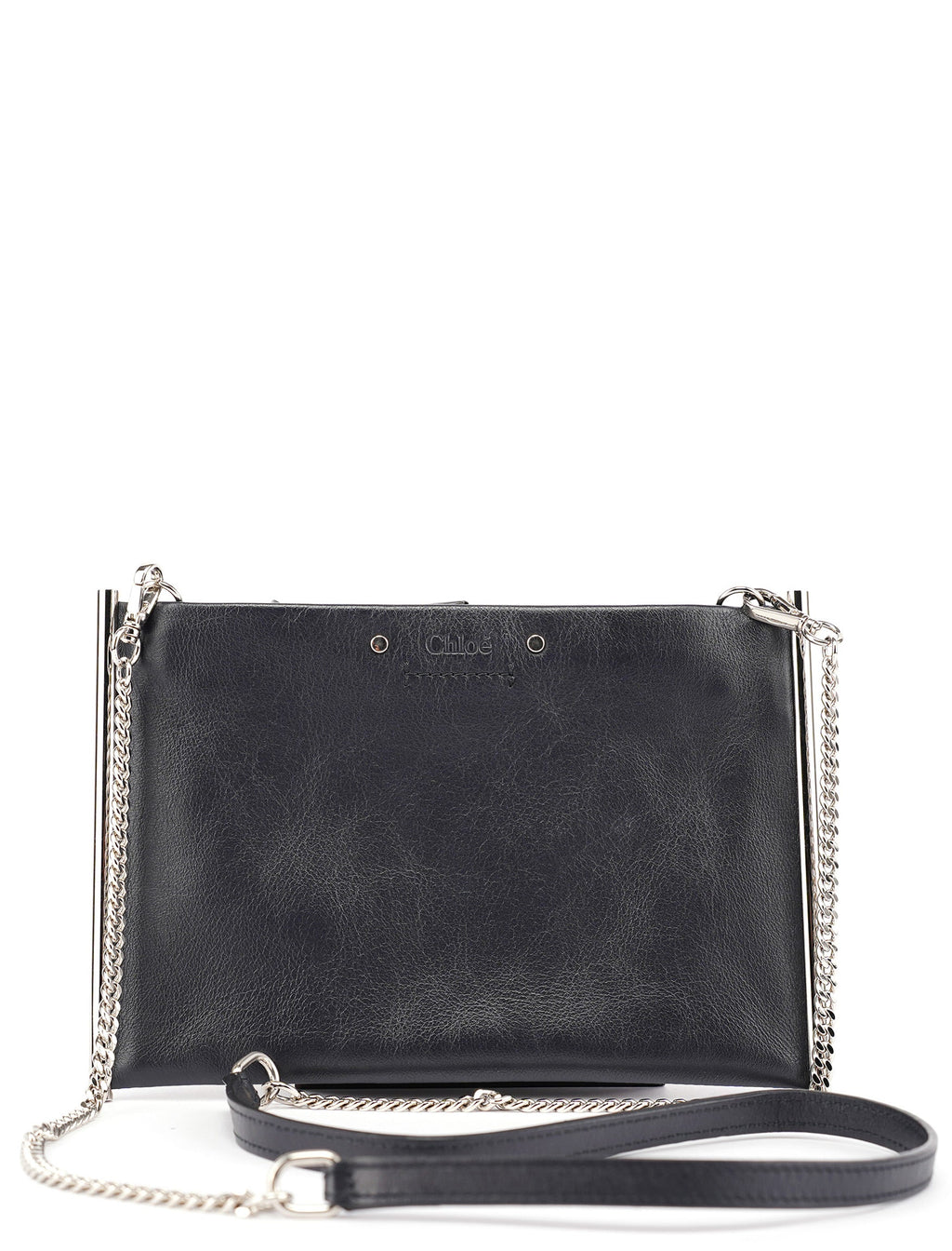 Black Calfskin Mini Crossbody Bag
