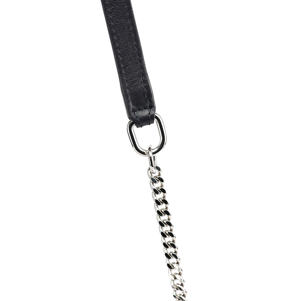 Black Calfskin Mini Crossbody Bag