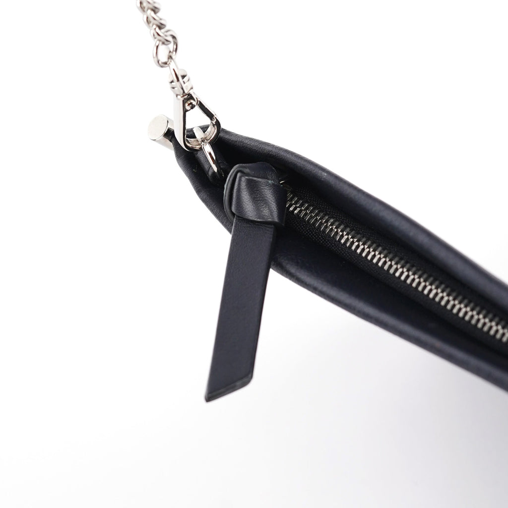 Black Calfskin Mini Crossbody Bag