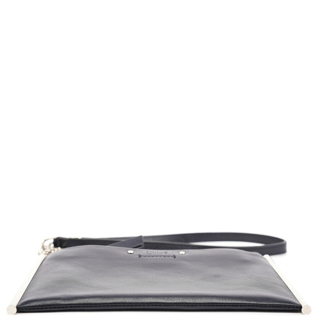 Black Calfskin Mini Crossbody Bag