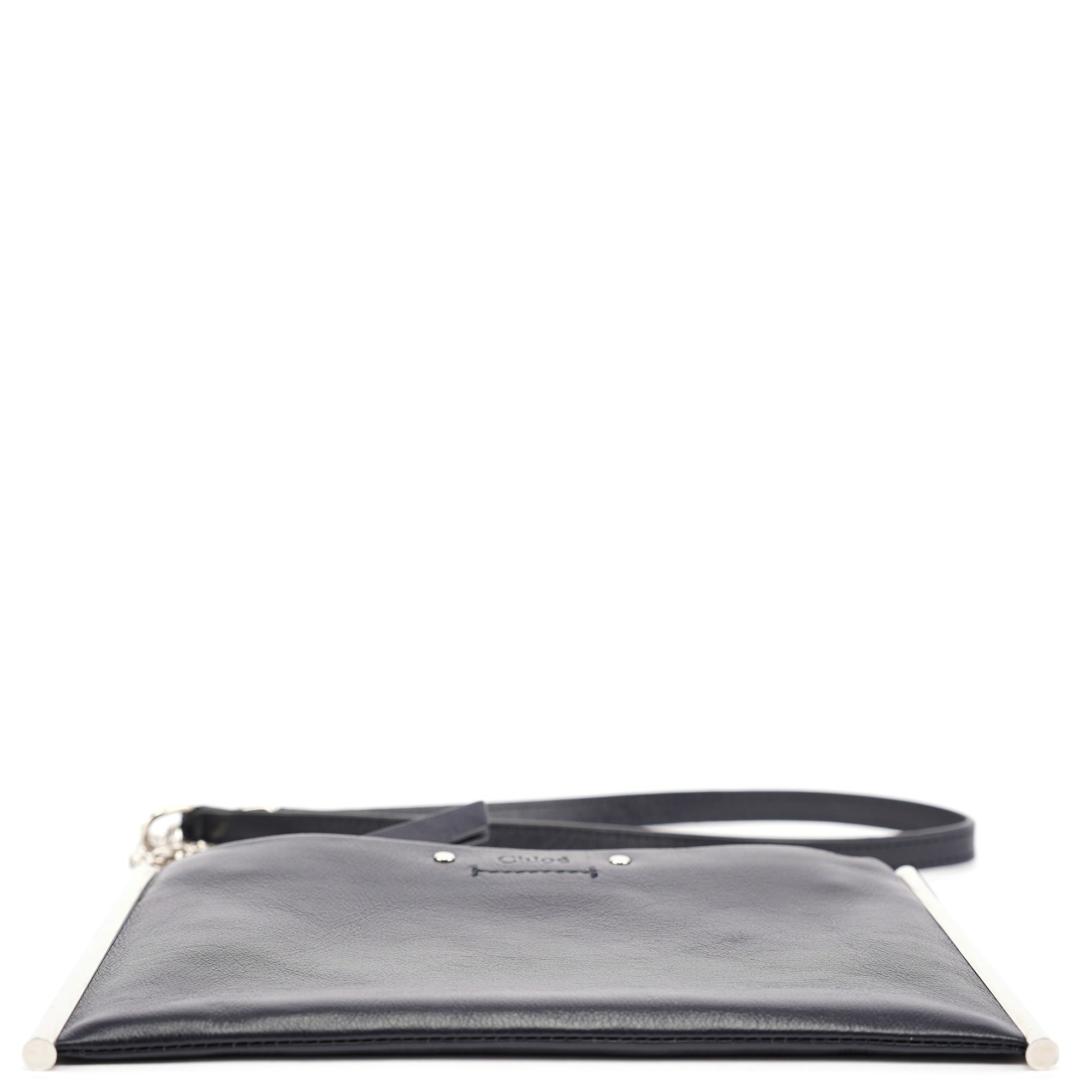 Black Calfskin Mini Crossbody Bag