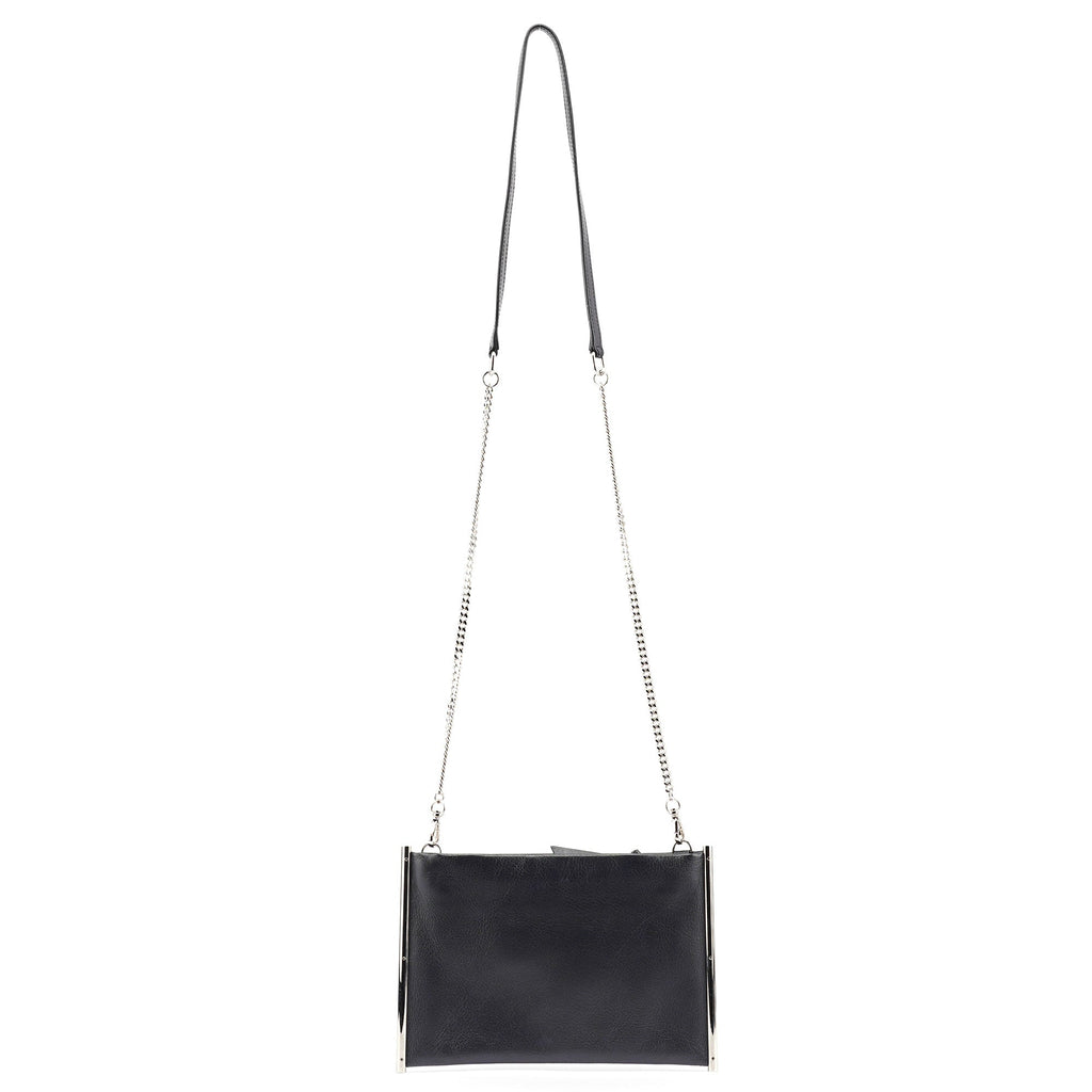 Black Calfskin Mini Crossbody Bag