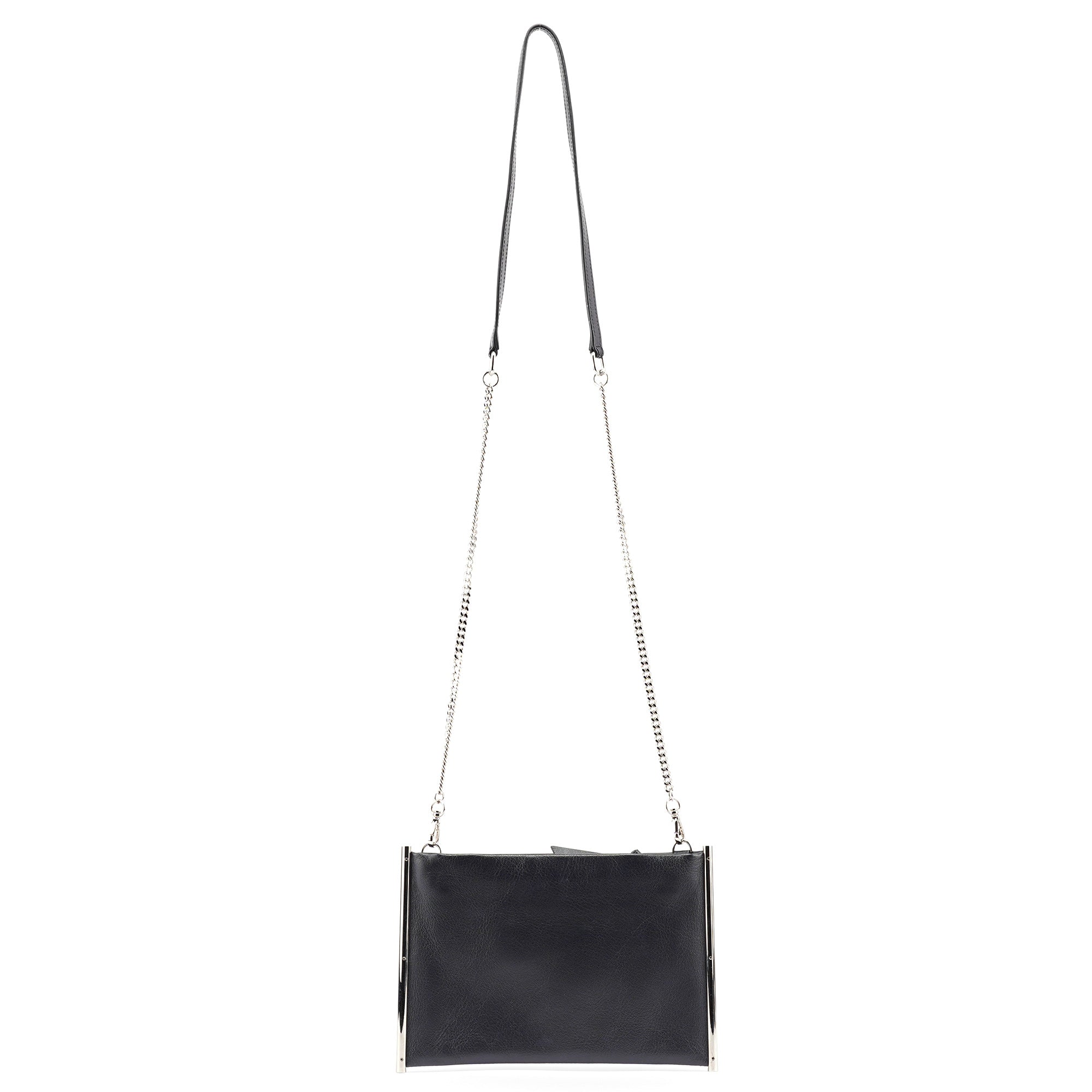 Black Calfskin Mini Crossbody Bag