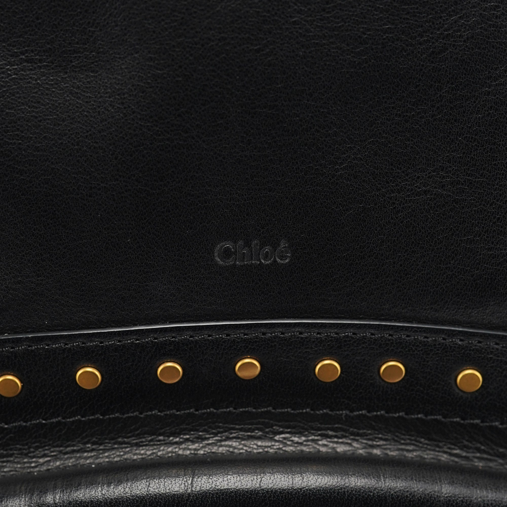 Black Calfskin Studded Paraty 2-Way Bag