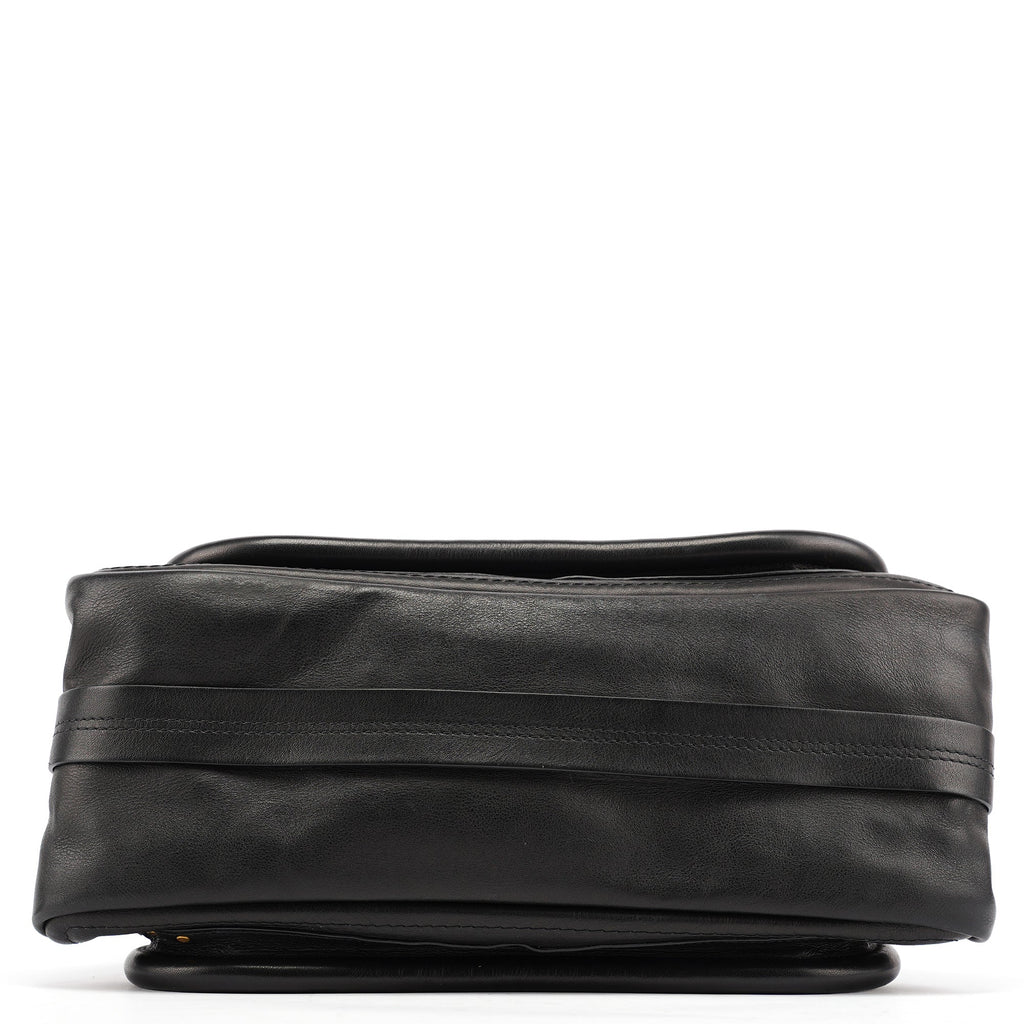 Black Calfskin Studded Paraty 2-Way Bag