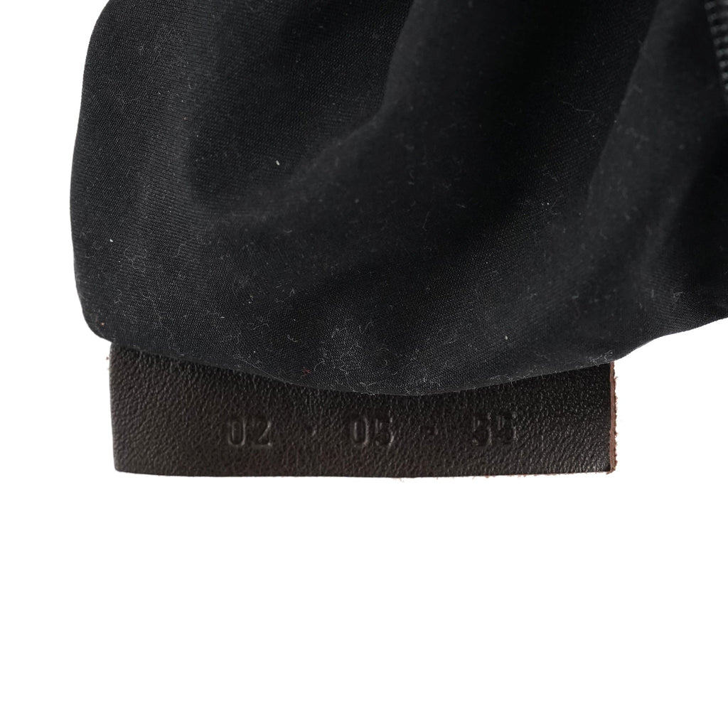 Black Canvas Silver Logo Tote Bag