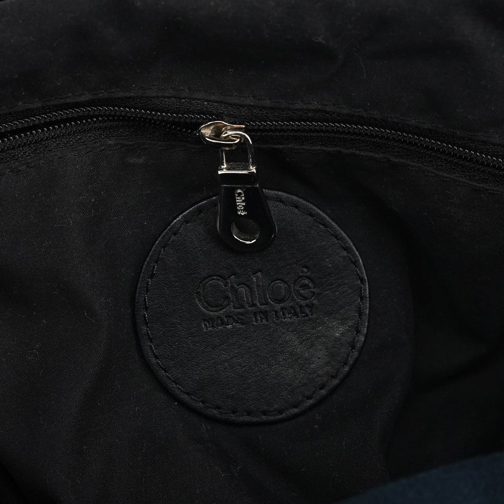 Black Canvas Silver Logo Tote Bag
