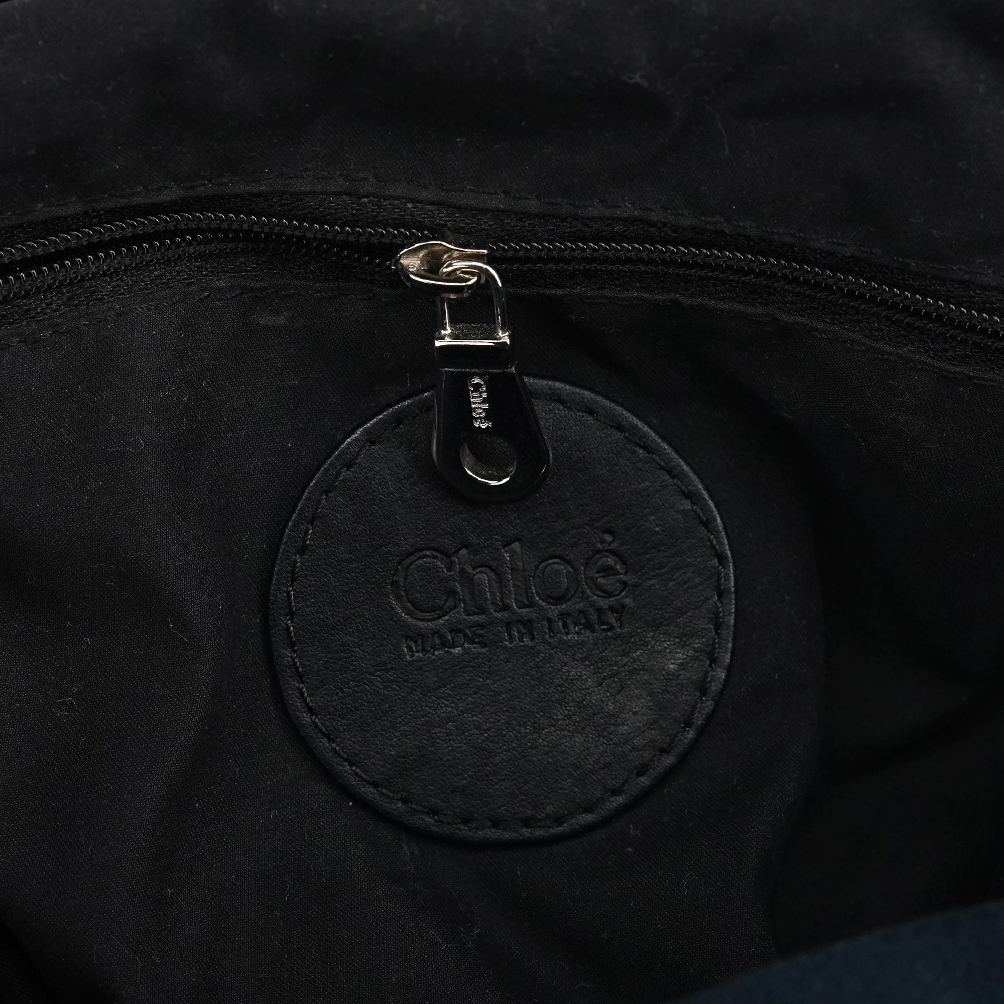Black Canvas Silver Logo Tote Bag