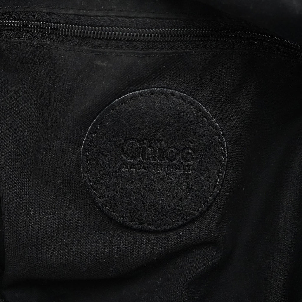 Black Canvas Silver Logo Tote Bag