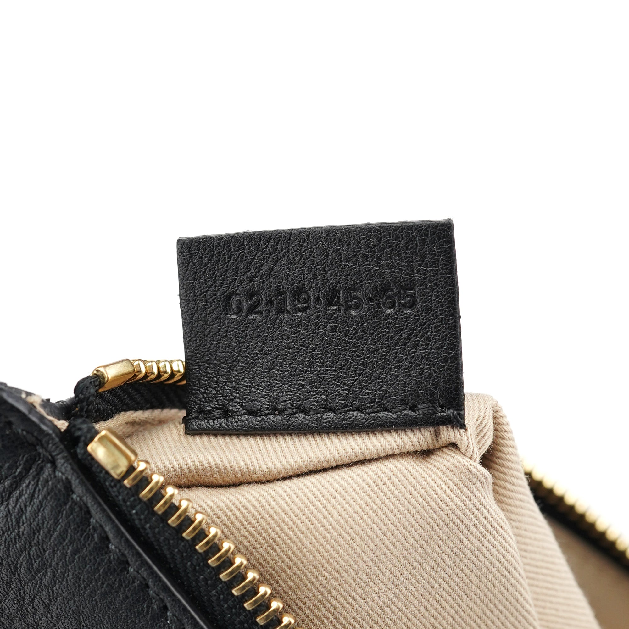 Black Gold Leather Tote Bag