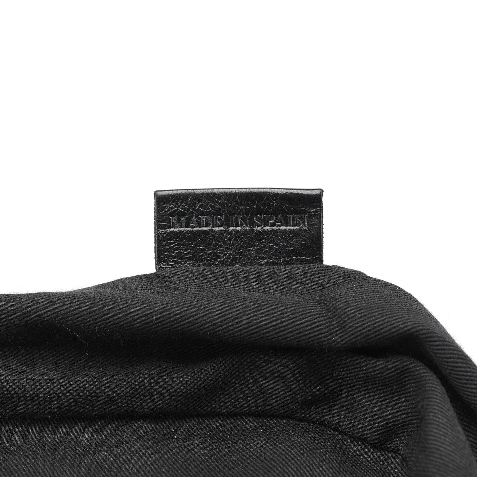 Black Lambskin Bay Crossbody Bag
