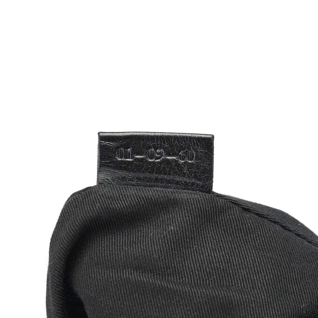 Black Lambskin Bay Crossbody Bag