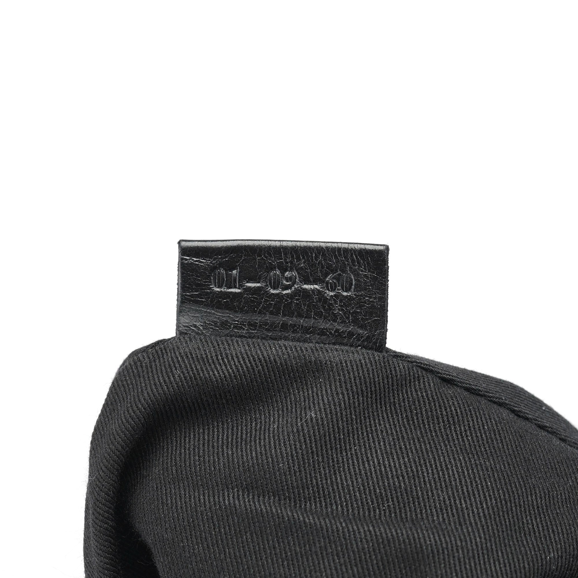 Black Lambskin Bay Crossbody Bag
