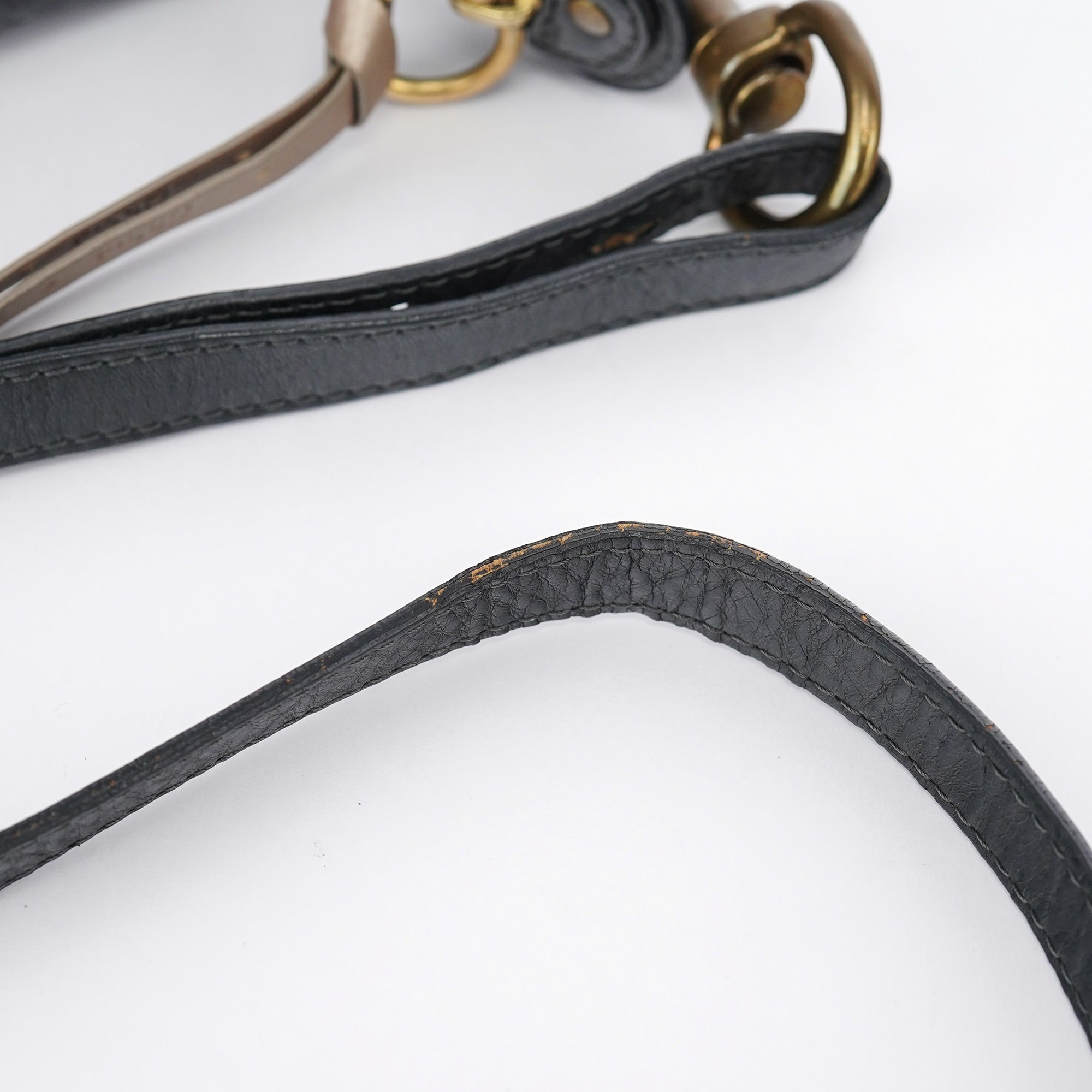 Black Lambskin Bay Crossbody Bag