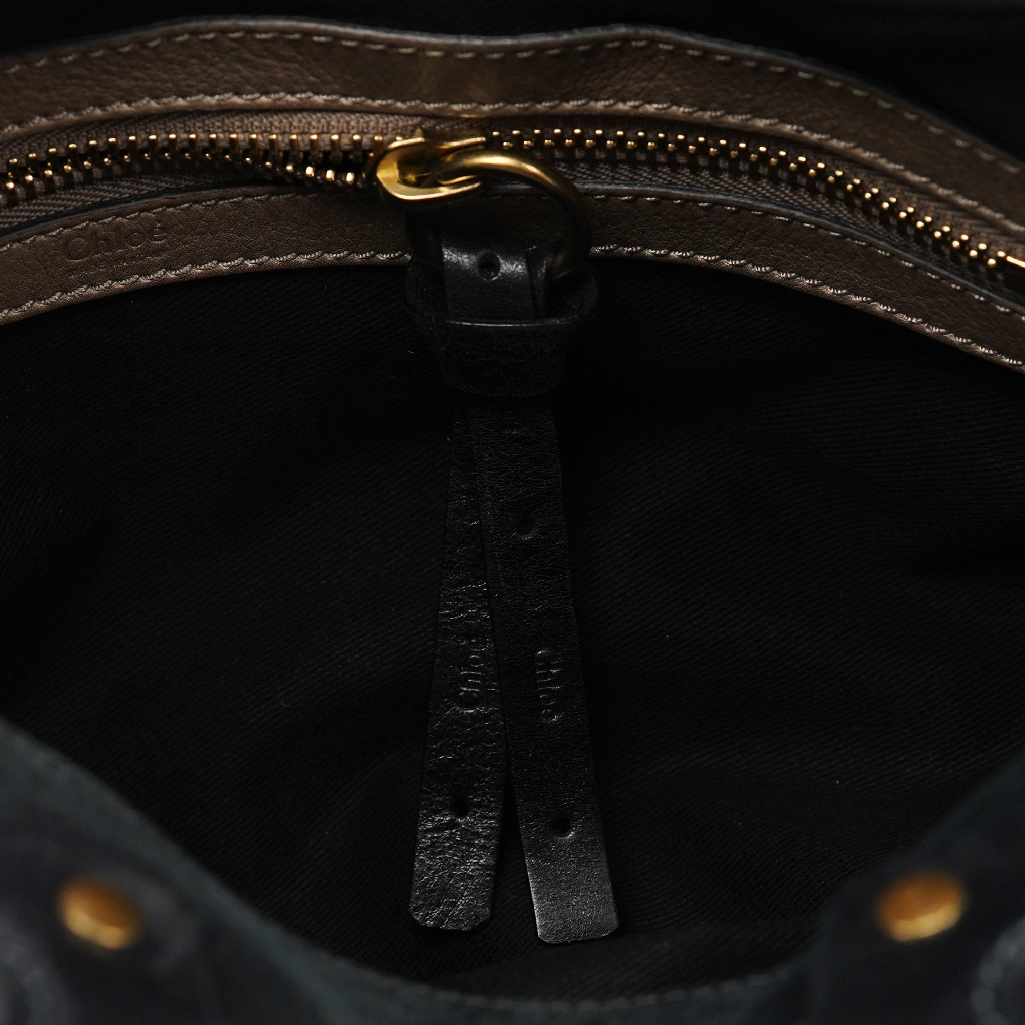 Black Lambskin Bay Shoulder Bag