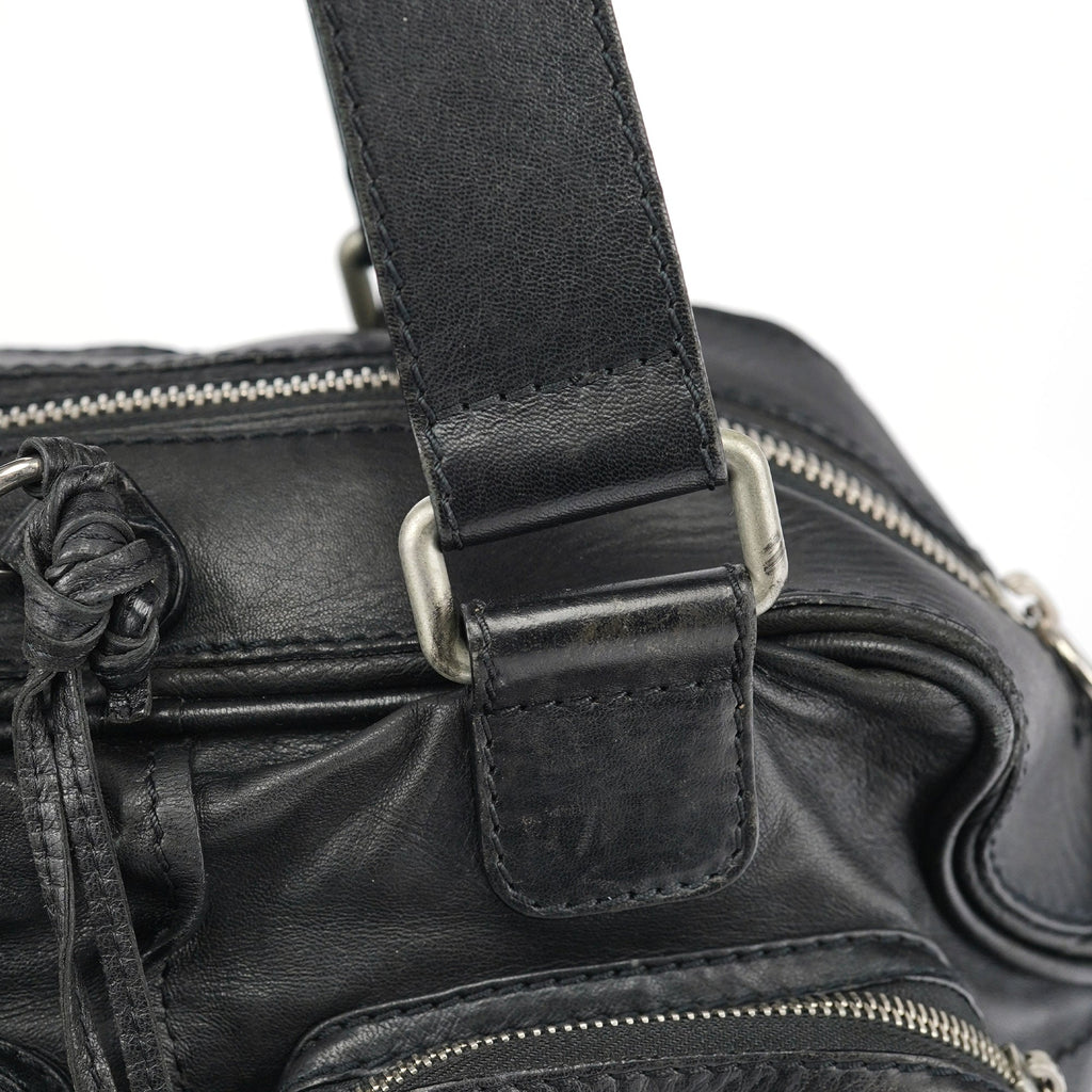 Black Lambskin Betty Tote Bag