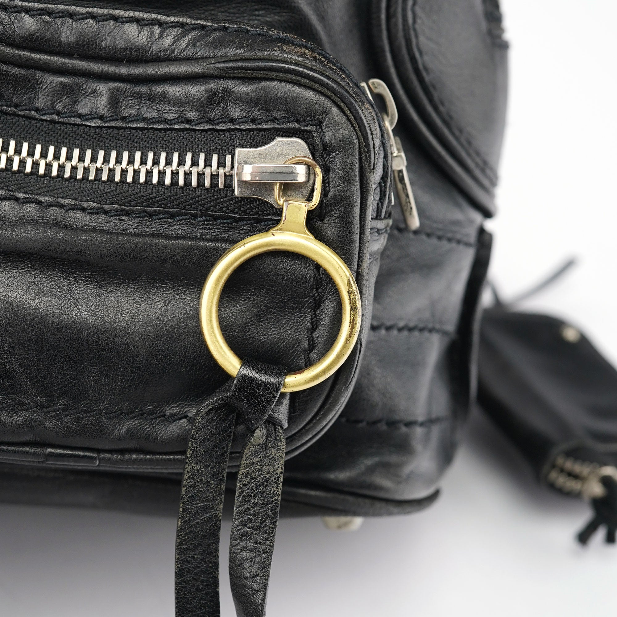 Black Lambskin Betty Tote Bag