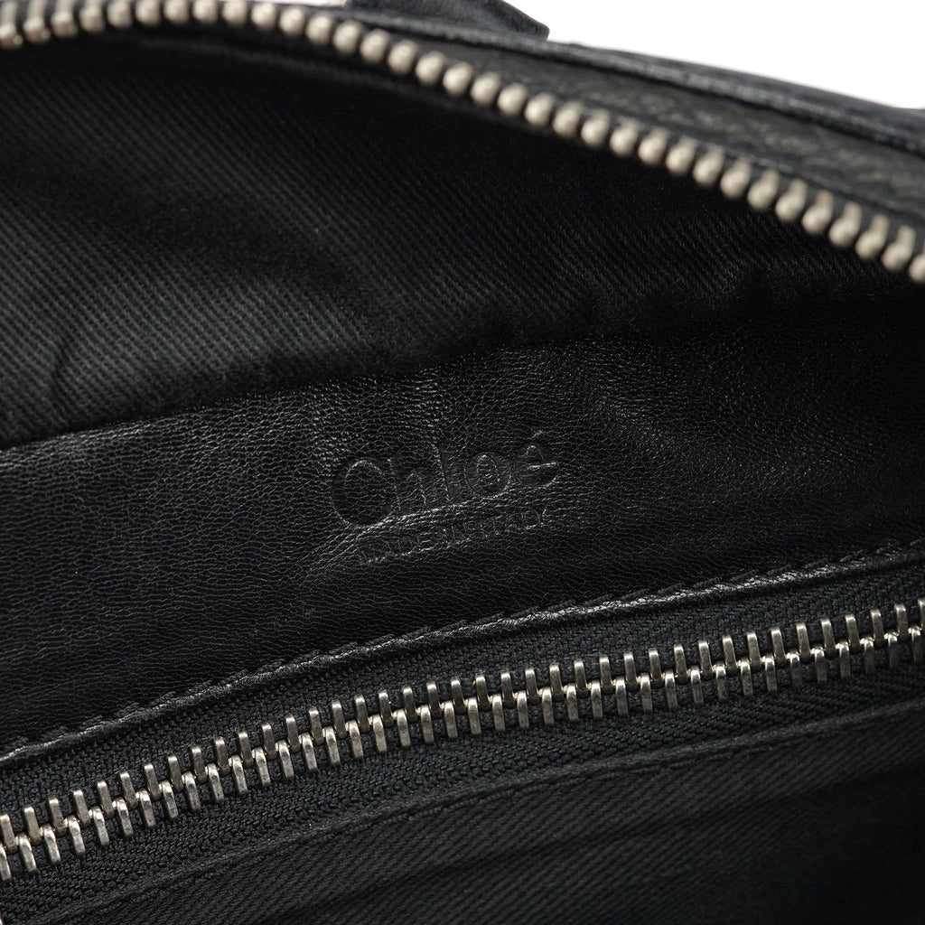Black Lambskin Betty Tote Bag