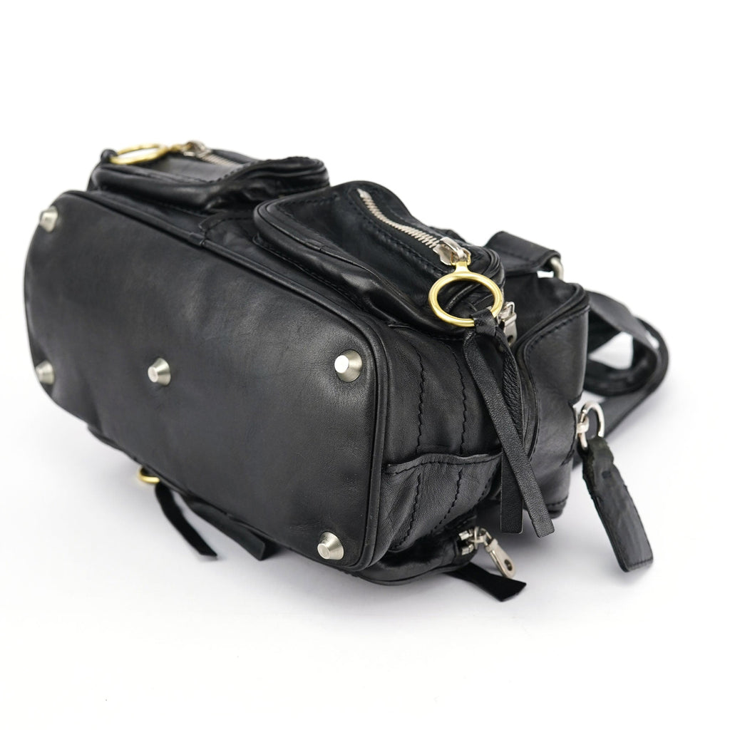 Black Lambskin Betty Tote Bag