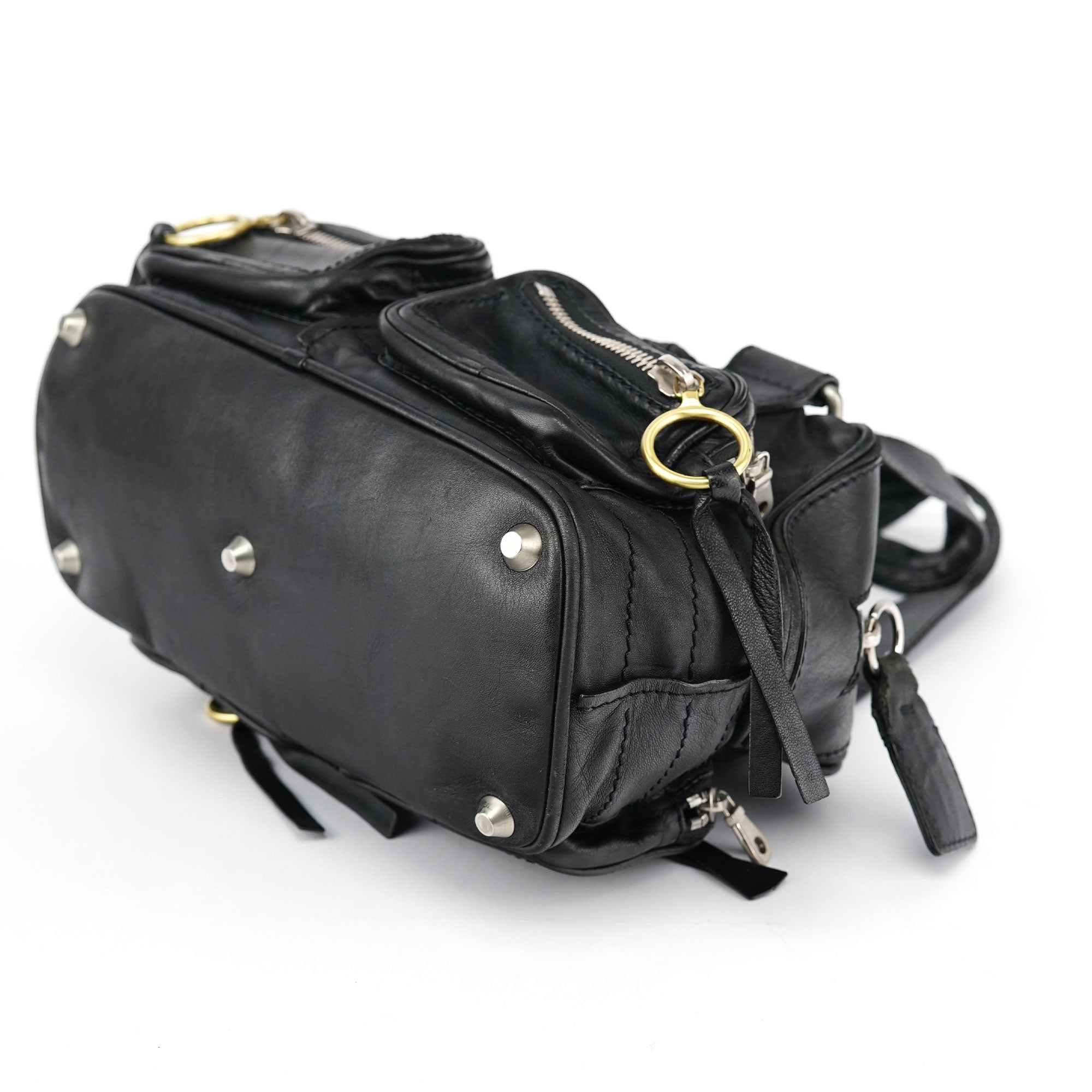 Black Lambskin Betty Tote Bag