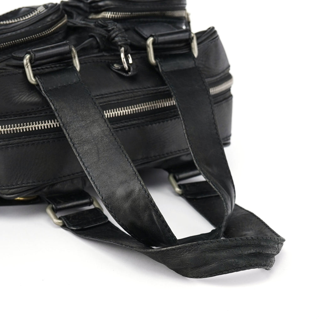 Black Lambskin Betty Tote Bag