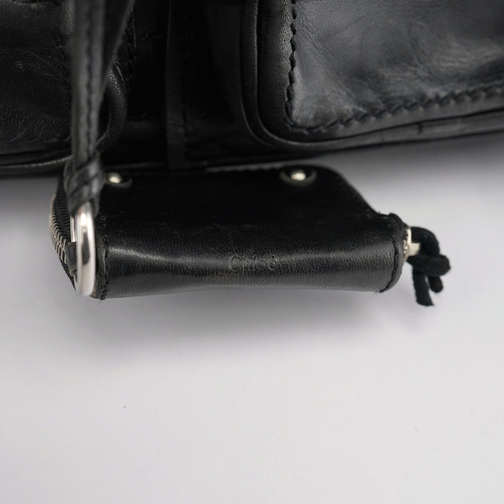 Black Lambskin Betty Tote Bag