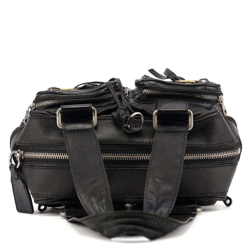 Black Lambskin Betty Tote Bag